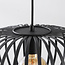 1-lichts hanglamp Sole - zwart