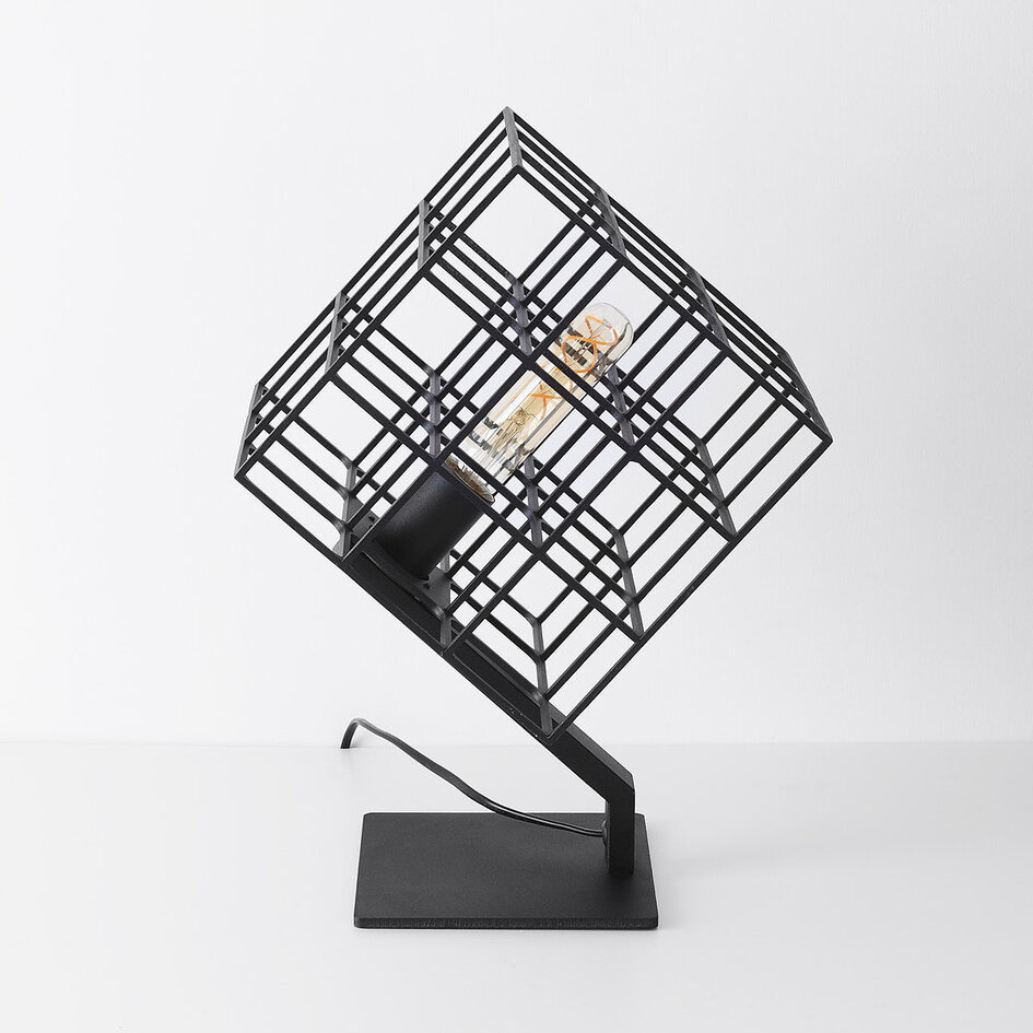 1-lichts tafellamp Piazza - zwart