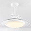 Ventilateur de plafond blanc avec LED et télécommande - Haizea