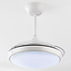 Ventilateur de plafond blanc avec LED et télécommande - Haizea