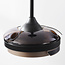 Plafondventilator Vento zwart met bruin incl. LED en afstandsbediening