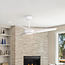 Ventilateur de plafond blanc avec LED et télécommande - Angin