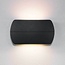 Applique de salle de bains moderne up-down Ruby en noir