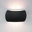 Applique de salle de bains moderne up-down Ruby en noir