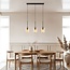 Design hanglamp Tovano 3-lichts van amber glas