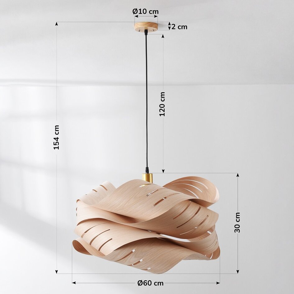Design hanglamp Holz van hout