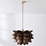 Moderne hanglamp Mucai met donkere houttint