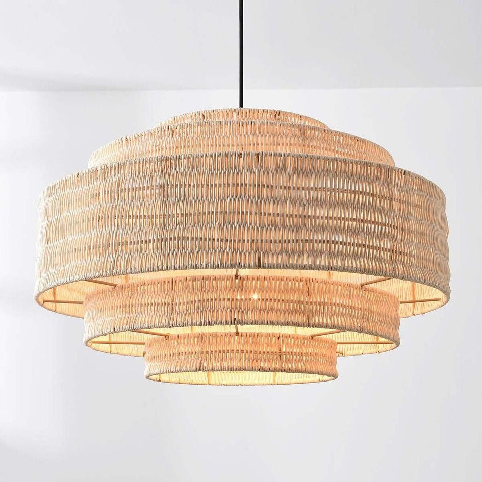 Natuurlijke hanglamp Rope van rotan