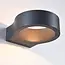 Moderne badkamer wandlamp rond Leo - zwart