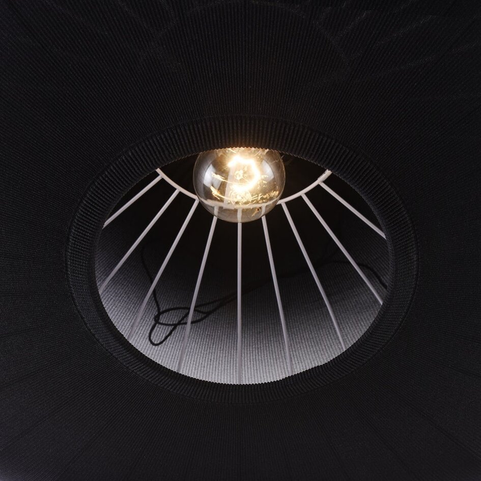 Japandi plafondlamp Celara met stoffen kap Ø70 cm