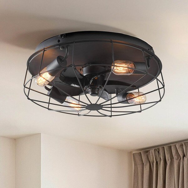 Ventilateur de plafond industriel noir - Fistik