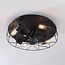 Ventilateur de plafond industriel Fistik - noir avec fonction été/hiver