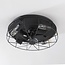 Ventilateur de plafond industriel Fistik - noir avec fonction été/hiver