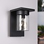 Moderne buitenlamp Aniello met schemersensor