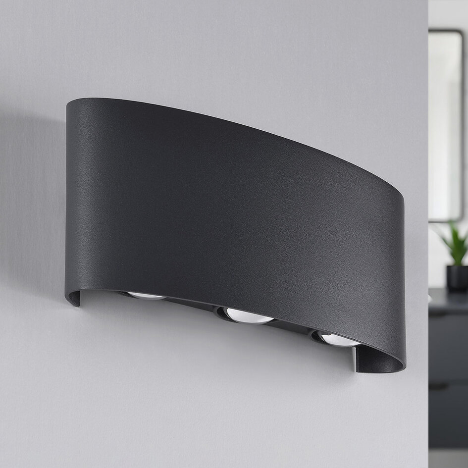 Design badkamer wandlamp Sena - antraciet