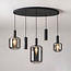 Lampe suspendue moderne Yoku avec verre fumé