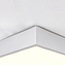 Vierkante plafondlamp met melkwitte kap en 3-staps dimbare LEDs - Joelle