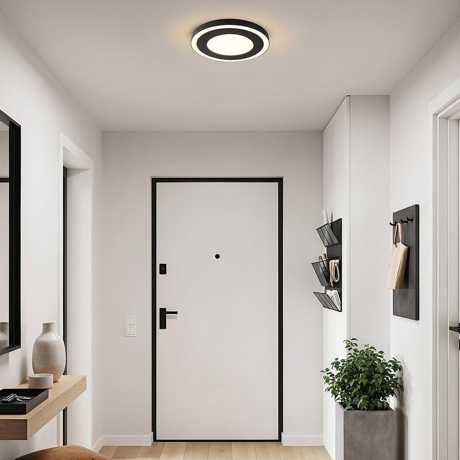 Ronde plafondlamp Macy met twee lichtpunten, 3-staps dimbaar