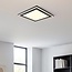 Vierkante plafondlamp Noella met twee lichtpunten, 3-staps dimbaar