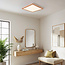 Plafonnier moderne Celeste à aspect bois, variateur à 3 niveaux