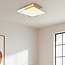 Plafondlamp dimbaar met houten details - Meta