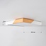 Plafondlamp dimbaar met houten details - Meta