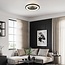 Ventilateur de plafond Starry à température de couleur réglable et effet étoilé - noir