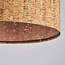 Design hanglamp Koru van kurk leer