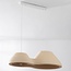 Wabi Sabi hanglamp Jumo met 2 lichtpunten 80 x 20 cm - zandbeige