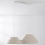 Wabi Sabi hanglamp Jumo met 2 lichtpunten 80 x 20 cm - terrazzo beige
