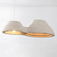 Lampe suspendue Wabi Sabi Jumo avec 2 points lumineux - terrazzo beige