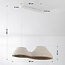 Lampe suspendue Wabi Sabi Jumo avec 2 points lumineux - terrazzo beige