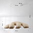 Moderne Wabi Sabi 7-lichts hanglamp Tsuyu 108 x 30 cm - zandbeige