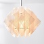 Japandi hanglamp Ruskea – zwart met naturel linnen