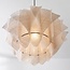 Lampe suspendue Japandi Ruskea - noir avec lin naturel