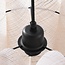Lampe suspendue Japandi Ruskea - noir avec lin naturel