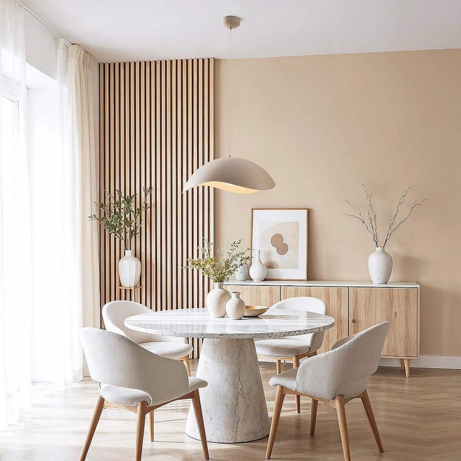 Lampe suspendue Wabi Sabi Zongse - sable taupe