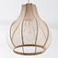 Japandi hanglamp Senji  – 5-lichts zandtaupe met linnen kappen