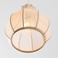 Japandi hanglamp Senji  – 5-lichts zandtaupe met linnen kappen