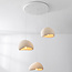 Lampe suspendue Wabi Sabi Ishi à 3 lumières avec effet pierre beige sable - 3 x 30 cm