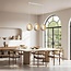 Lampe suspendue contemporaine Wabi Sabi Akao avec 3 points lumineux, sources lumineuses incluses