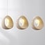 Suspension Wabi Sabi Akao 3 lumières, ampoules incluses - beige sable