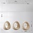 Suspension Wabi Sabi Akao 3 lumières, ampoules incluses - beige sable