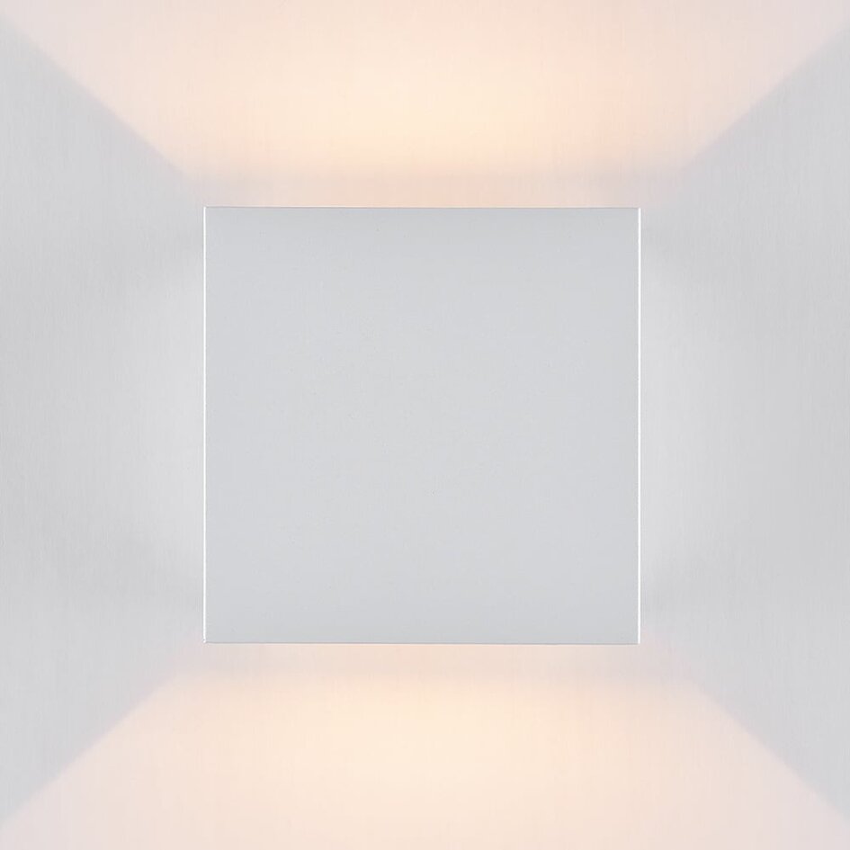 Lampe de salle de bain moderne Oliver avec volets réglables - blanc