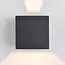Lampe de salle de bain moderne Oliver avec clapets réglables - anthracite