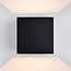 Badkamer wandlamp Daisy mat zwart - dim-to-warm