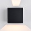 Badkamer wandlamp Daisy mat zwart - dim-to-warm