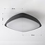 Badkamer plafondlamp Bodi met LED - donkergrijs
