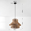 Boho hanglamp Ramea van natuurlijk jute touw