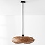 Lampe suspendue en bambou Texta avec abat-jour tressé Ø50 cm